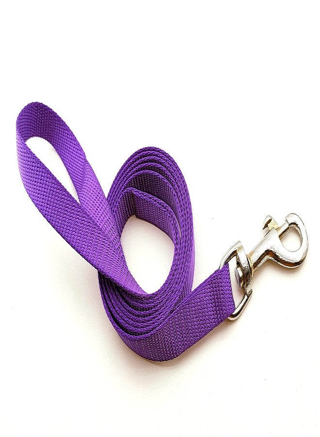 Pups&Pets 15 MM Nylon Leash with Harness 0.5 Inch Adjustable Nylon Harness Set Ideal for Small Breed Dog & Puppies - Purple - Image 5